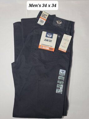Dockers All Seasons Tech Jean Cut Stretch Men's Gray Pants Size 34 x 34 NWT